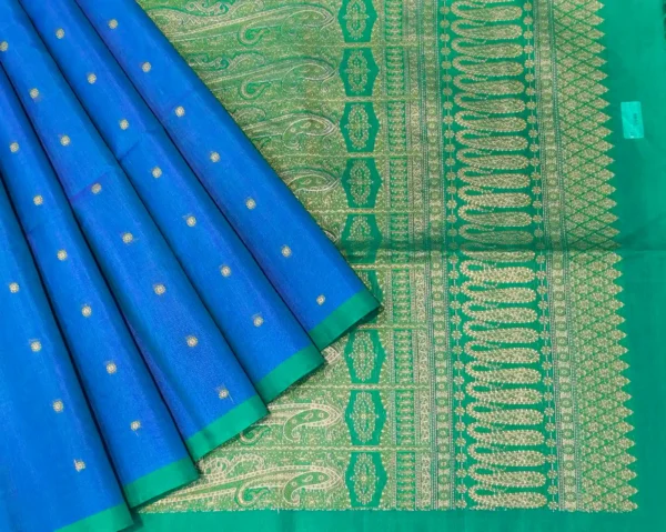 Royal Blue Pure Silk Cotton Saree