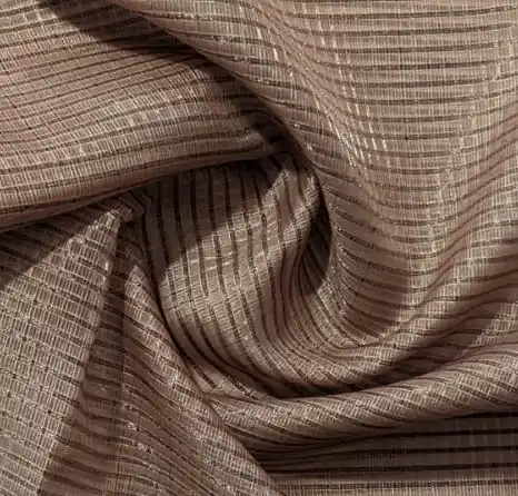 Beige Kota Checks Appliqué Work Saree