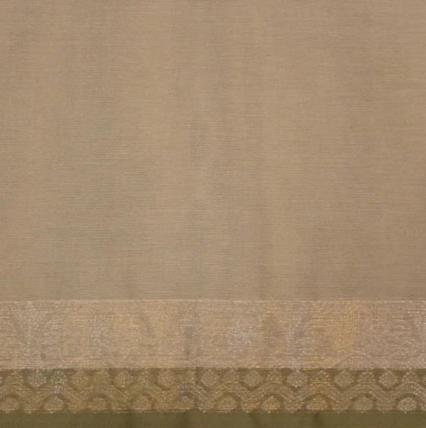 Pure Handloom Kovai Cotton Saree In Beige