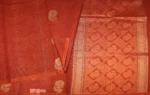 Brick Red Pure Kovai Cotton Saree