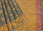 Charcoal Grey Pure Kovai Cotton Saree