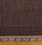 Premium Cotton Saree In Coffee Brown