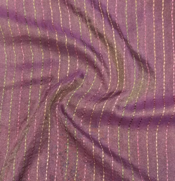 Premium Crepe Cream Saree In Polka Dots