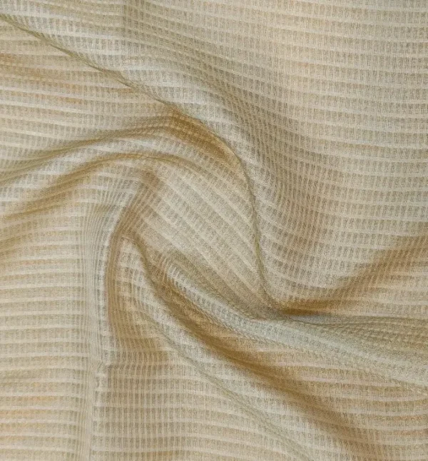 Semi Tussar Saree In Cream Shade With Embroided