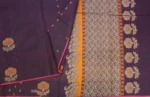 Pure Handloom Kovai Cotton Saree in Deep Royal Purple