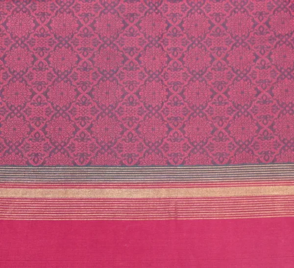 Pure Handloom Kovai Cotton Saree In Dual Shade