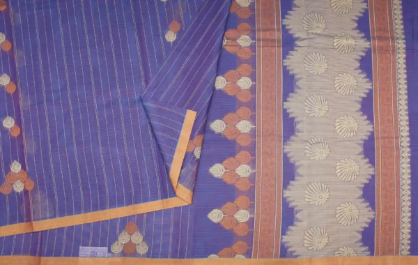 Indigo Blue Kovai Cotton Saree