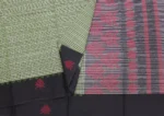 Pure Handloom Temple Cotton Saree In Lime Green With Checks Pattern