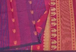 Pure Handloom Kovai Cotton Saree In Magenta Pink