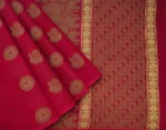 Pure Handloom Kovai Cotton Saree In Maroon Red