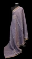 Muted Lavendar Tissue Linen Saree