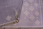 Muted Lavendar Tissue Linen Saree