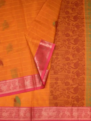 orange-handloom-pure-kovai-cotton-saree-closeup
