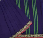 Premium Cotton Saree In Rich Purple