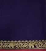 Premium Cotton Saree In Rich Purple