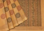 Pure Handloom Kovai Cotton Saree In Sandalwood