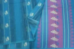 Pure Handloom Kovai Cotton Sarees Vibrant Teal Blue
