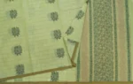 Light Yellow Green Pure Kovai Cotton Saree