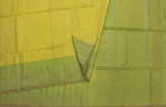 Pure Handloom Soft Silk Saree In Light Yellow With Pastel Green