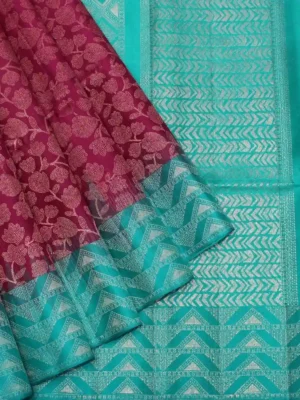 Vibrant Magenta Handloom Soft Silk Saree