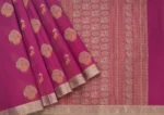 Pure Handloom Kovai Cotton Saree In Magenta Pink