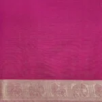 Pure Handloom Kovai Cotton Saree In Magenta Pink