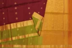 Pure Handloom Soft Silk Saree In Deep Maroon