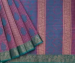 Pure Handloom Kovai Cotton Saree In Mauve