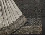 Pure Handloom Soft Silk Saree In Metallic Silver Grey