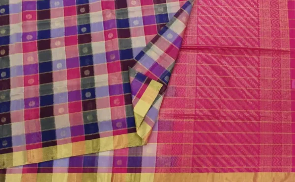 Beige Paalum Pazhamum Silk Cotton Saree