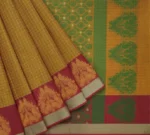 Mustard Yellow Pure Kovai Cotton Saree