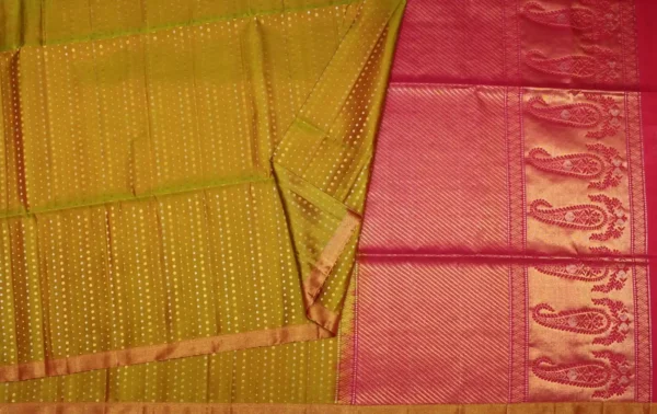 Mustard Yellow Pure Soft Silk Saree