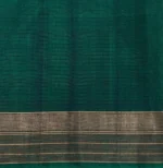 Pure Handloom Silk Cotton Saree In Navy Blue