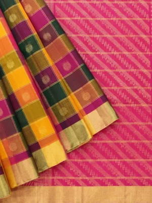 Pure Silk Cotton Saree In Multicolor Palum Pazhamum Saree