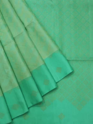 Pure Handloom Soft Silk Saree In Pastel Sea Green