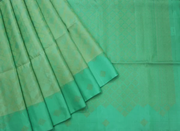 Pure Handloom Soft Silk Saree In Pastel Sea Green
