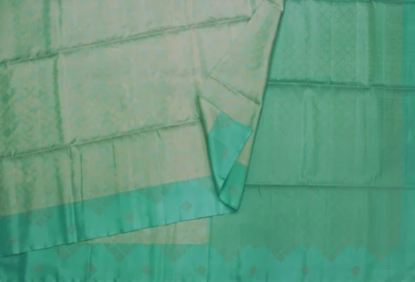 Pure Handloom Soft Silk Saree In Pastel Sea Green