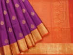 Pure Handloom Soft Silk Saree In Rich Purple