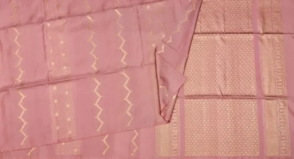 Rose Gold Pure Soft Silk Saree