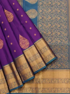 Pure Handloom Soft Silk Saree In Royal Purple