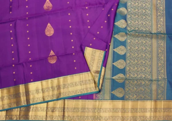 Pure Handloom Soft Silk Saree In Royal Purple