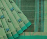 Sea Green Handloom Pure Kovai Cotton Saree