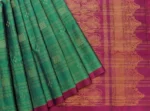 Pure Handloom Soft Silk Saree In Teal Shade