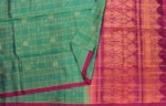 Pure Handloom Soft Silk Saree In Teal Shade