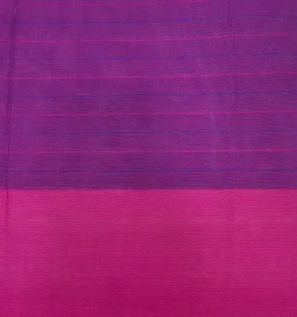 Pure Handloom Kovai Cotton Saree In Violet Purple